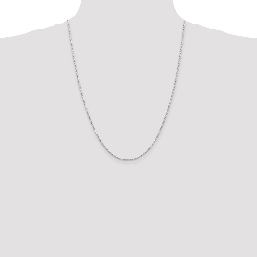 14k White Gold 1.5mm Parisian Wheat Chain