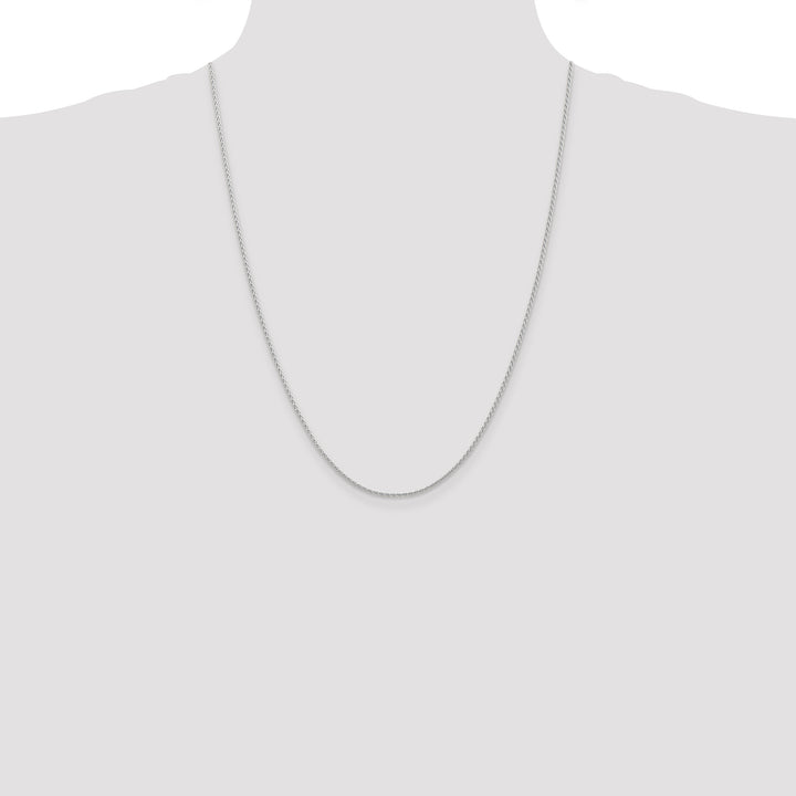 14k White Gold 1.5mm Parisian Wheat Chain