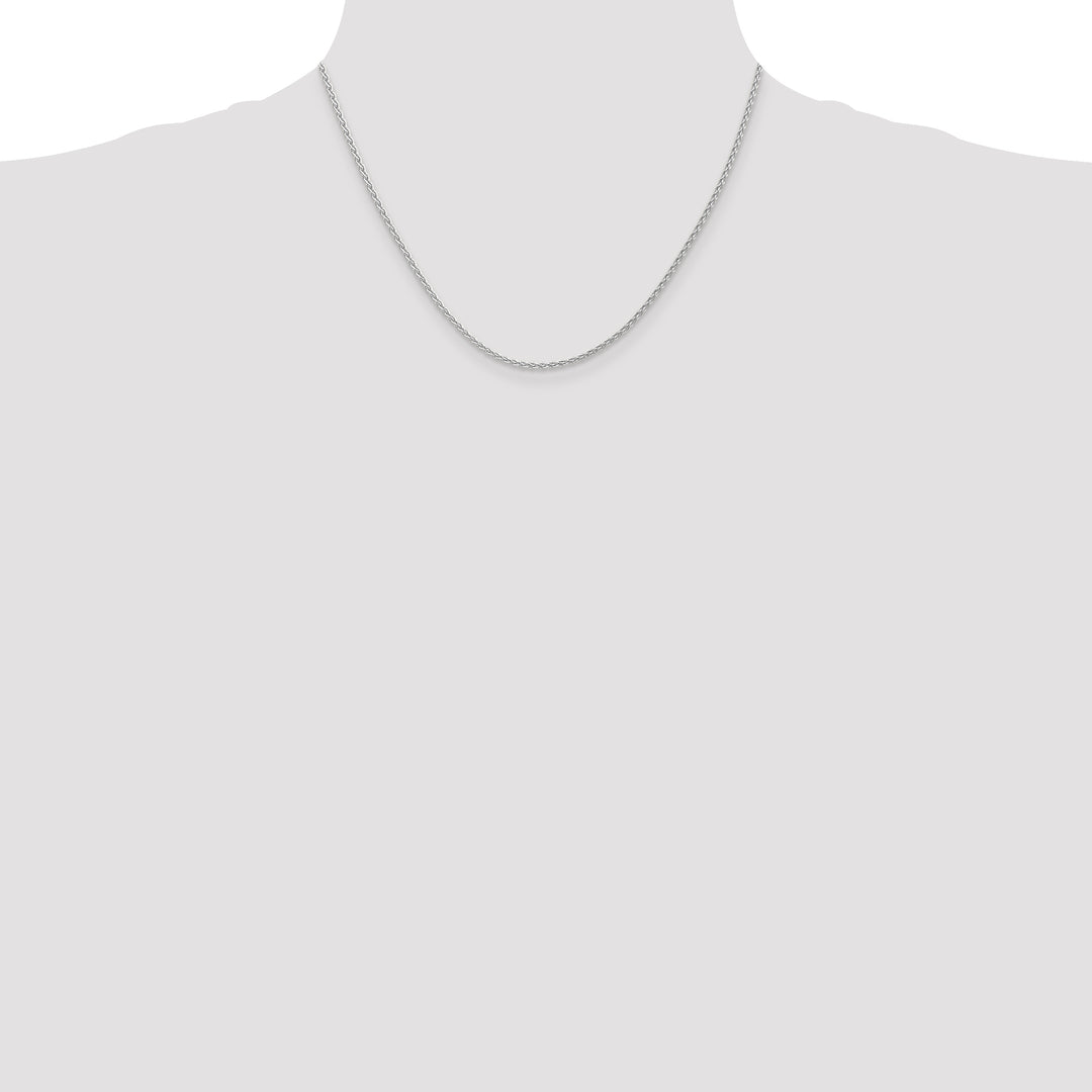14k White Gold 1.75mm Parisian Wheat Chain