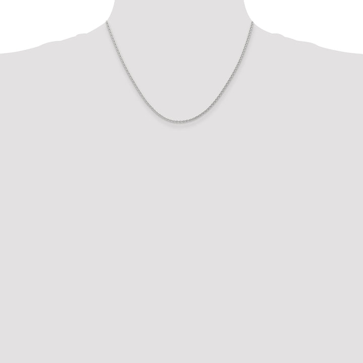 14k White Gold 1.75mm Parisian Wheat Chain