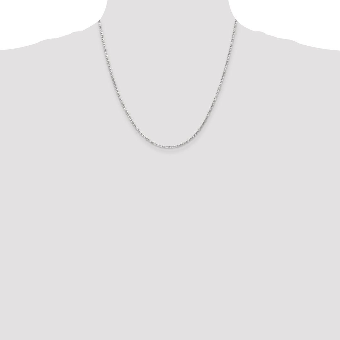 14k White Gold 1.75mm Parisian Wheat Chain