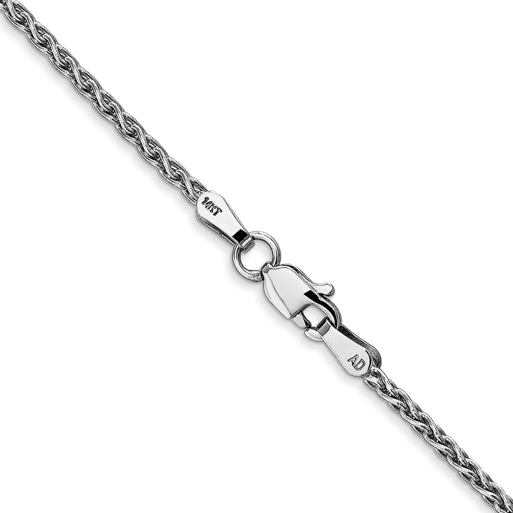 14k White Gold 1.75mm Parisian Wheat Chain