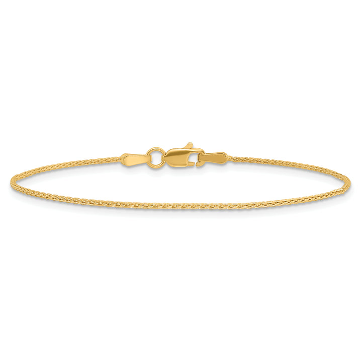 14k 1.2mm Parisian Wheat Chain Anklet