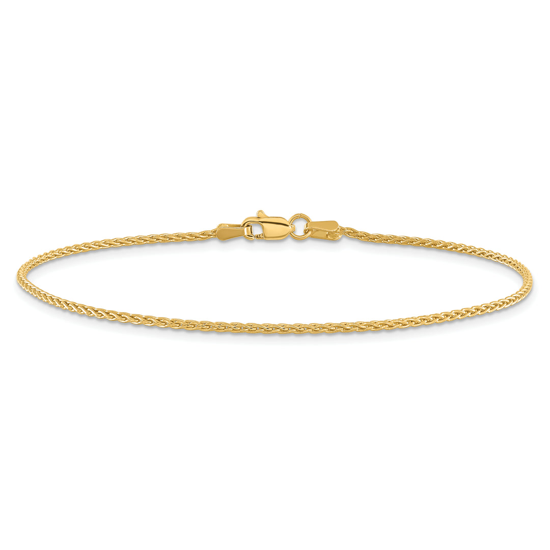 14k 1.5mm Parisian Wheat Chain Anklet