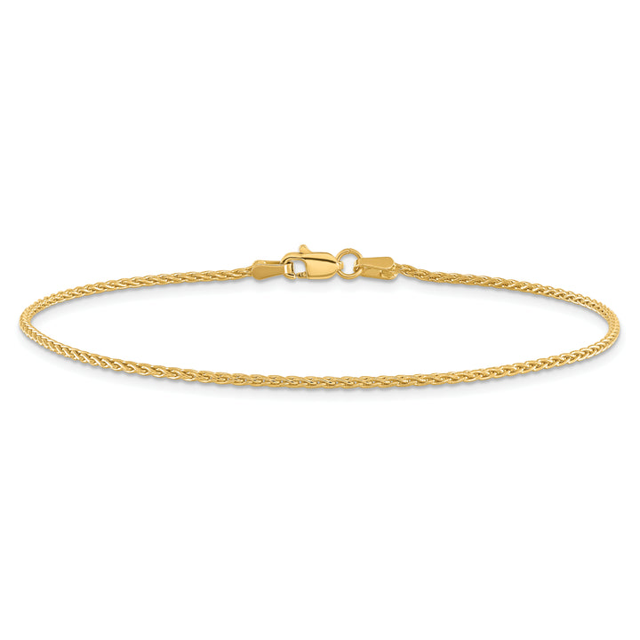14k 1.5mm Parisian Wheat Chain Anklet