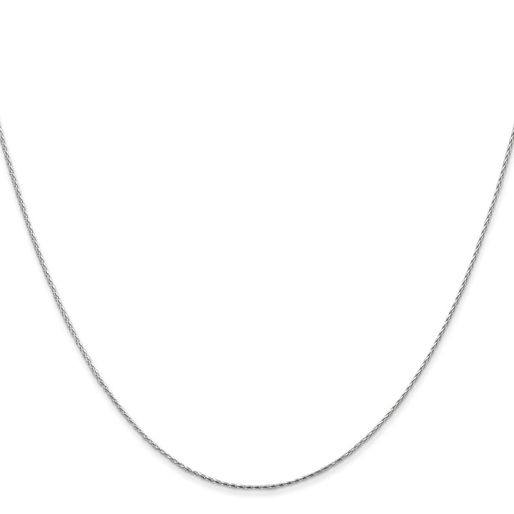 14k White Gold .8mm D/C Parisian Wheat Chain