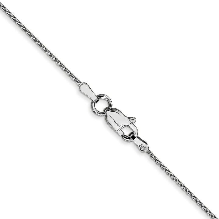 14k White Gold .8mm D/C Parisian Wheat Chain