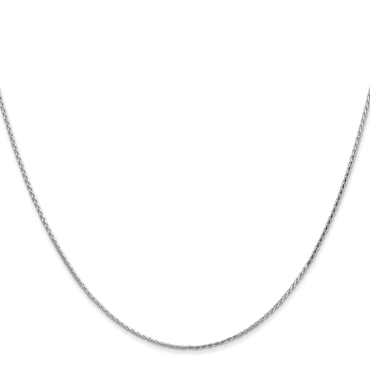 14k White Gold 1mm D/C Parisian Wheat Chain