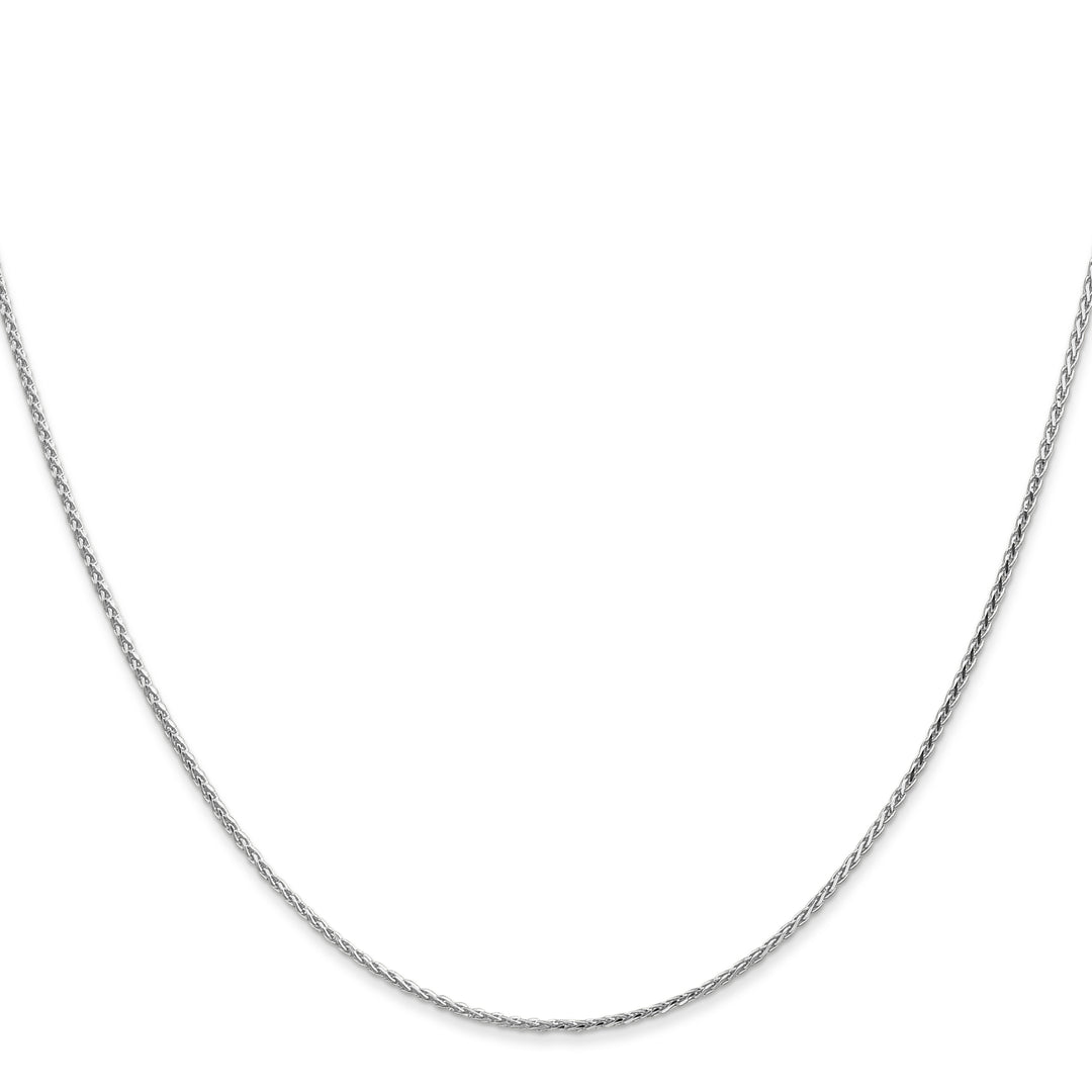 14k White Gold 1mm D/C Parisian Wheat Chain