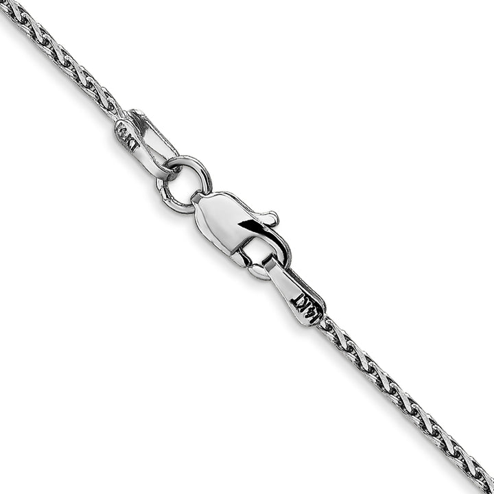 14k White Gold 1.4mm D/C Parisian Wheat Chain