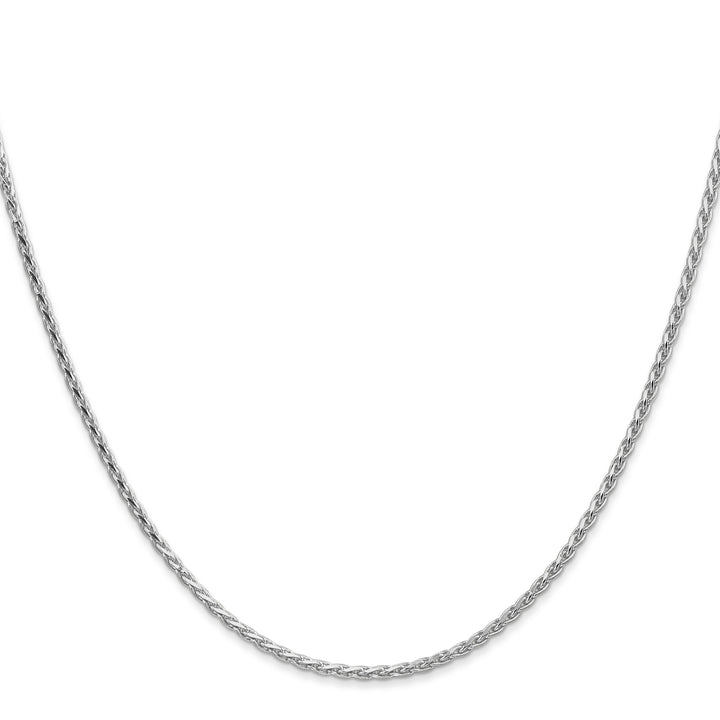 14k White Gold 1.6mm D/C Parisian Wheat Chain