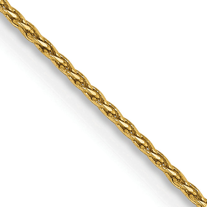 14k .8mm D/C Parisian Wheat Chain