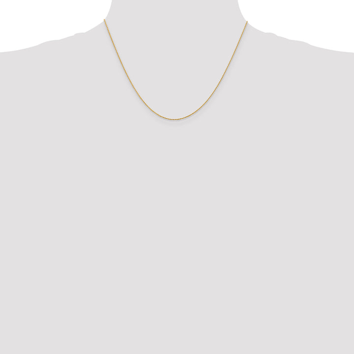 14k .8mm D/C Parisian Wheat Chain