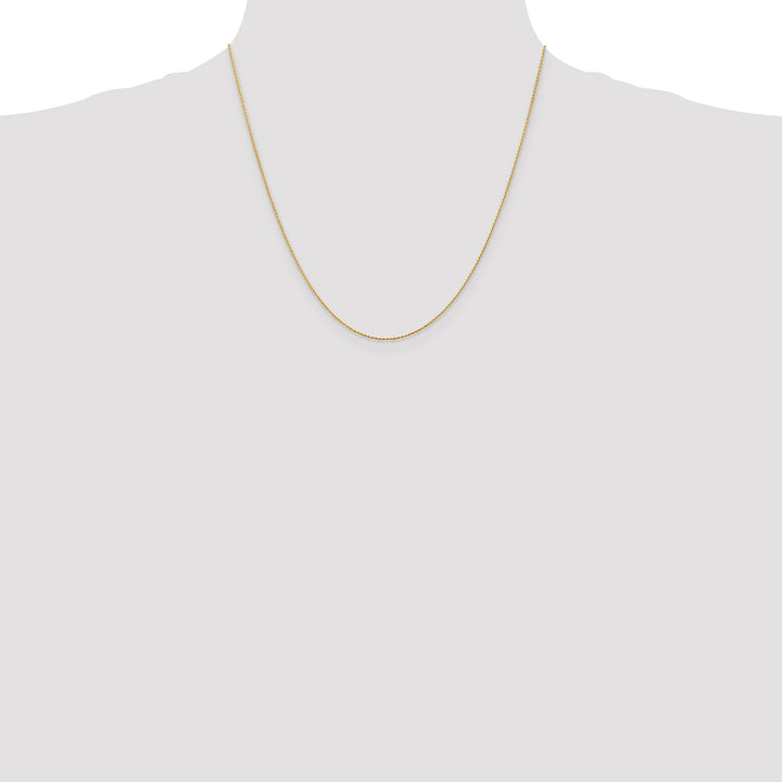 14k .8mm D/C Parisian Wheat Chain