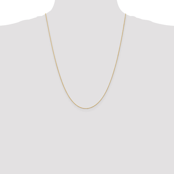 14k .8mm D/C Parisian Wheat Chain