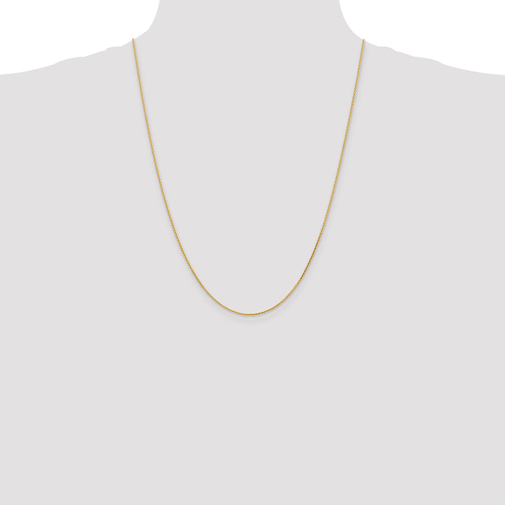 14K 1mm D/C Parisian Wheat Chain