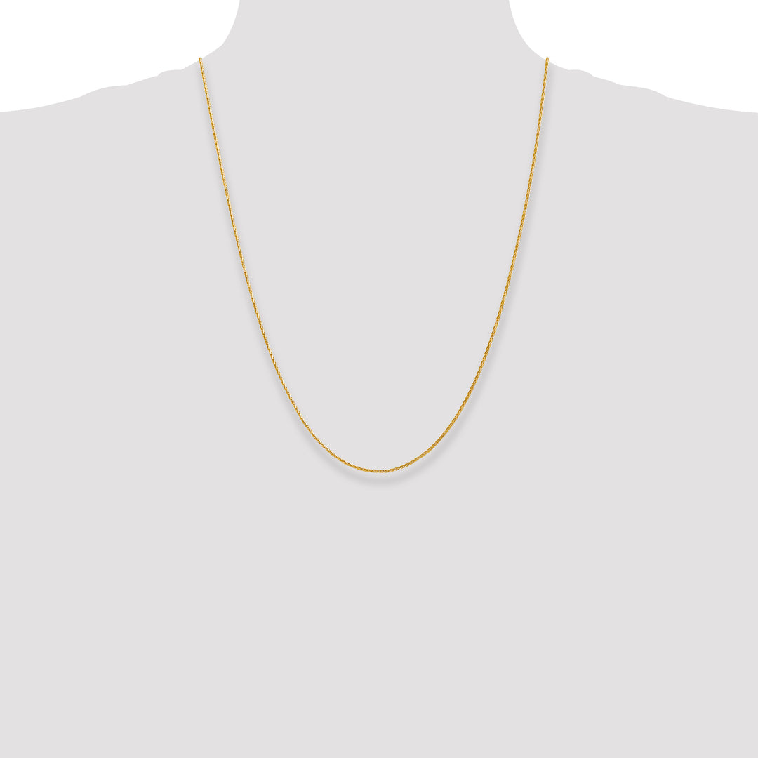 14K 1.4mm D/C Parisian Wheat Chain