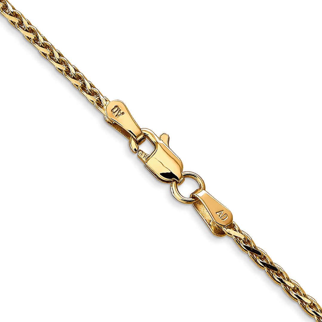 14K 1.6mm D/C Parisian Wheat Chain