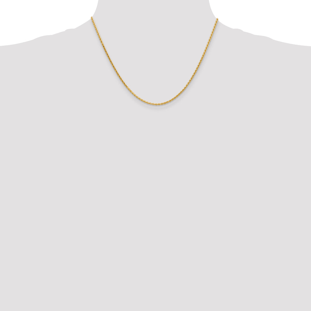 14K 1.6mm D/C Parisian Wheat Chain