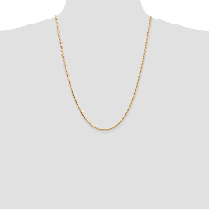 14K 1.6mm D/C Parisian Wheat Chain