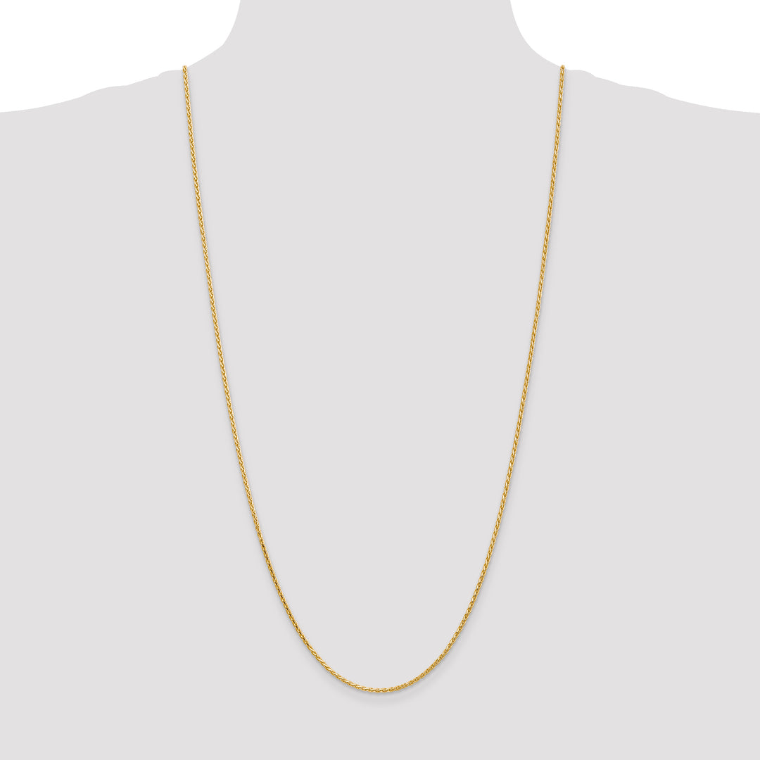 14K 1.6mm D/C Parisian Wheat Chain