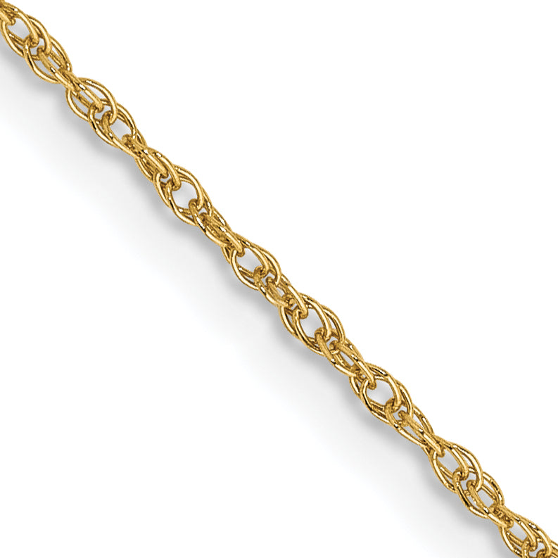 14k .8mm Light-Baby Rope Chain