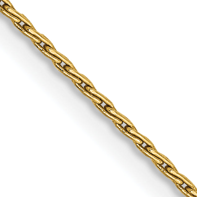 14K 1mm Round Parisian Wheat Chain