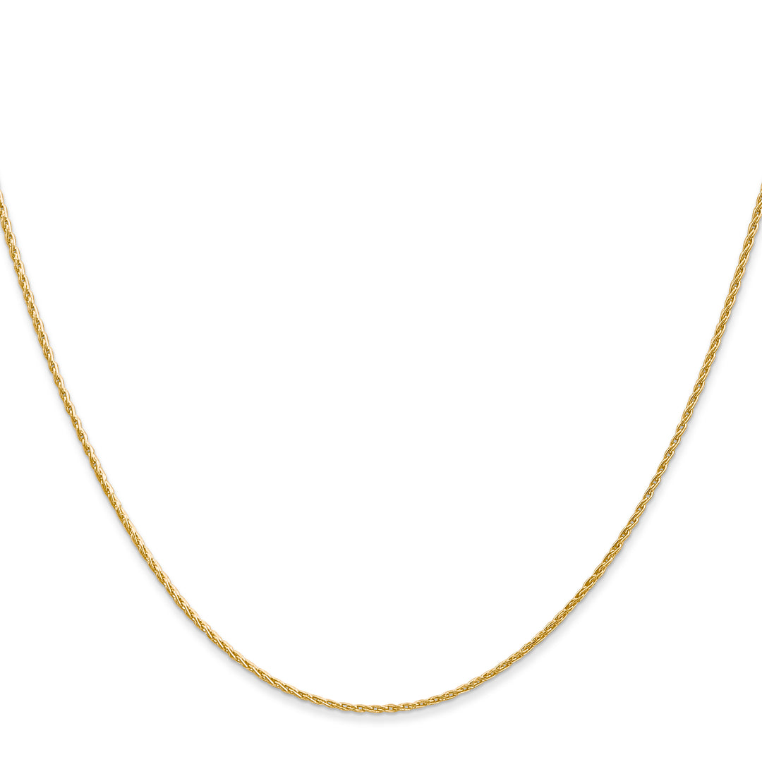 14K 1mm Round Parisian Wheat Chain