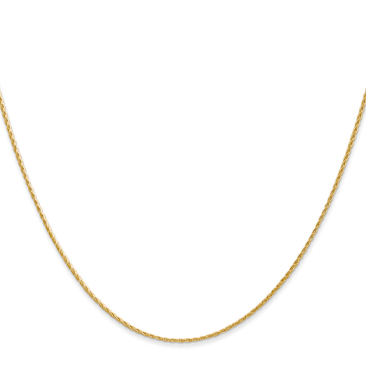 14K 1mm Round Parisian Wheat Chain