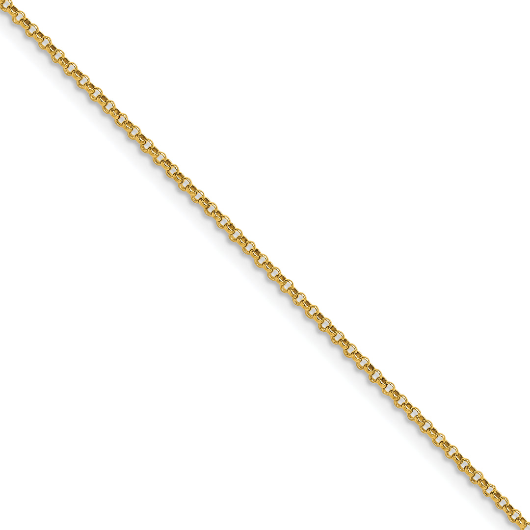 14k 1.55mm Rolo Pendant Chain (100 inch Spool)