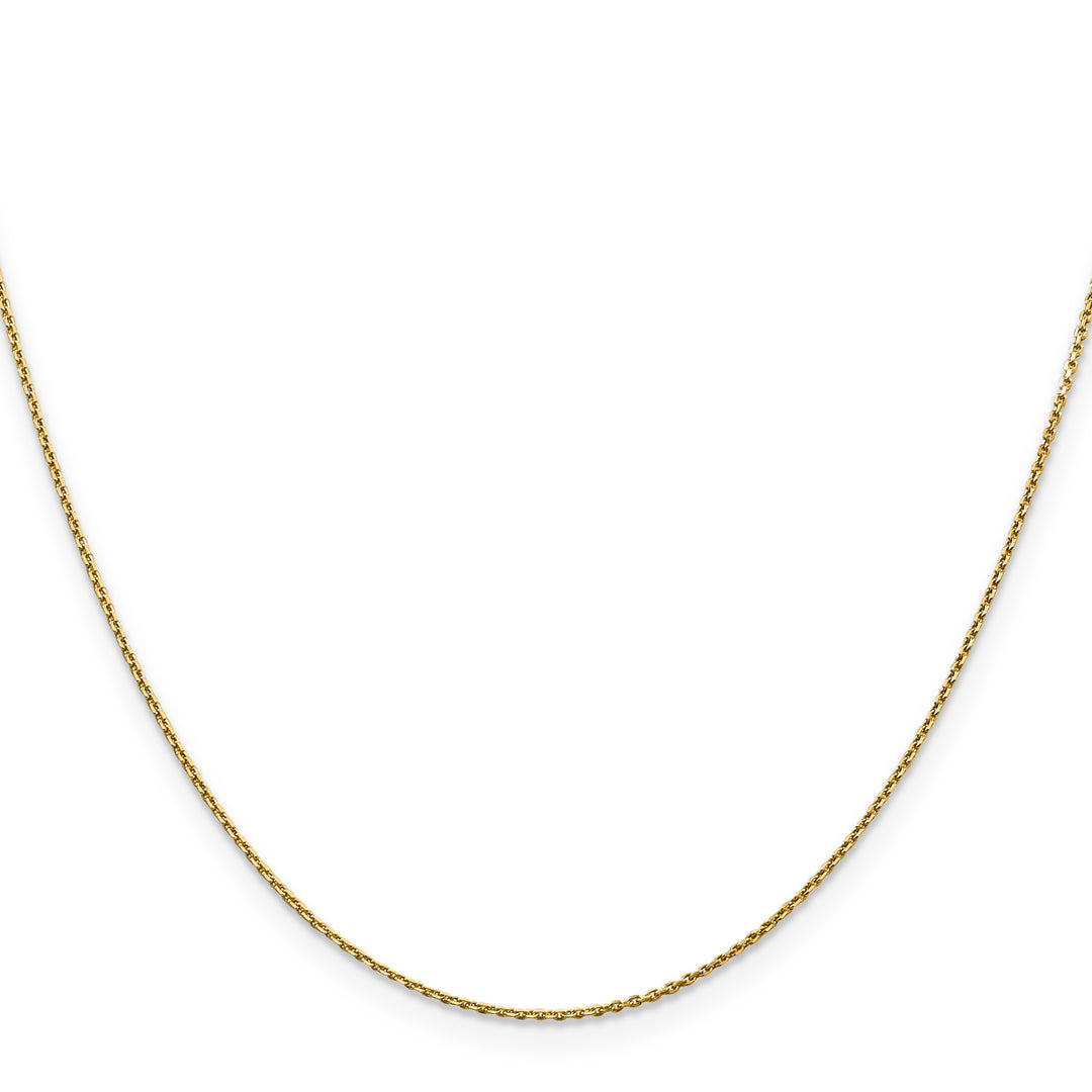 14k .9mm D/C Round Open Link Cable Chain