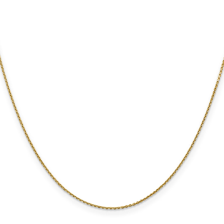 14k .9mm D/C Round Open Link Cable Chain
