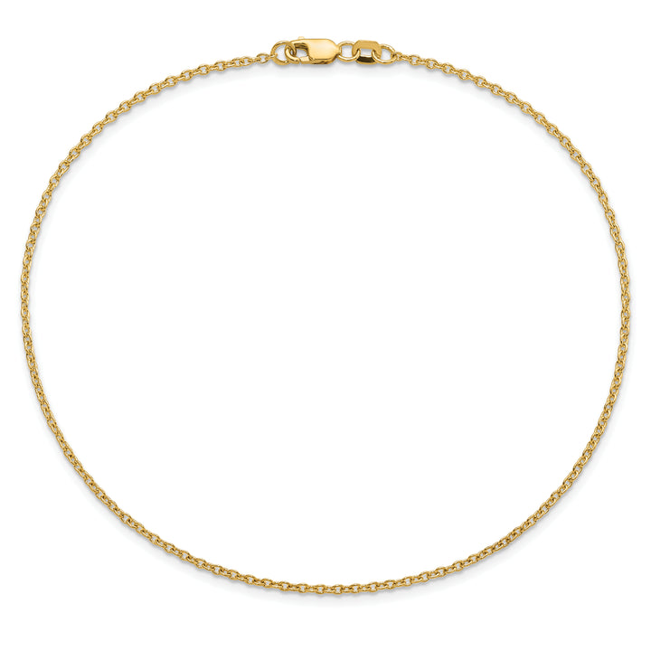 14k 1.4mm Forzantine Cable Chain Anklet