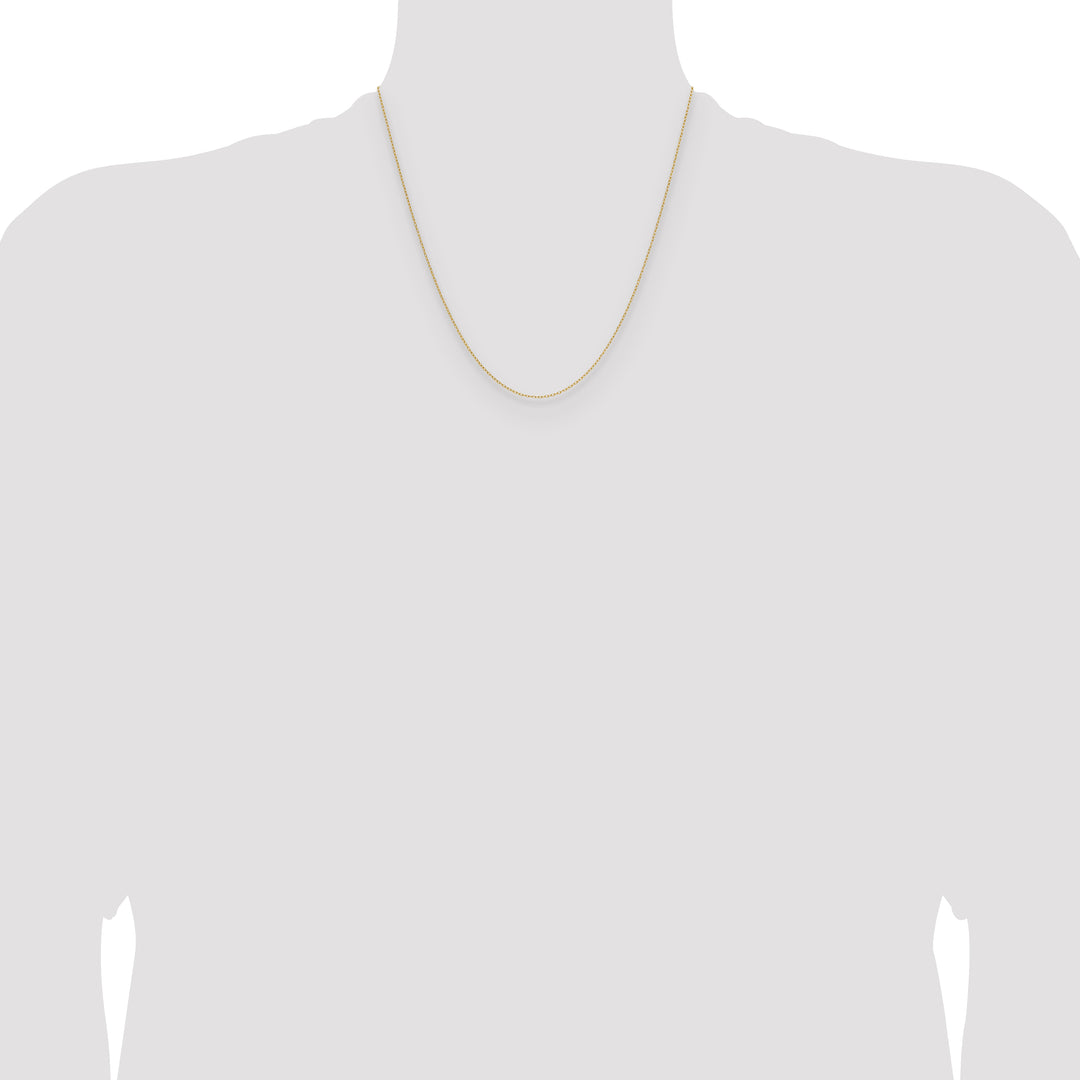 14k .8mm Forzantine Cable Chain