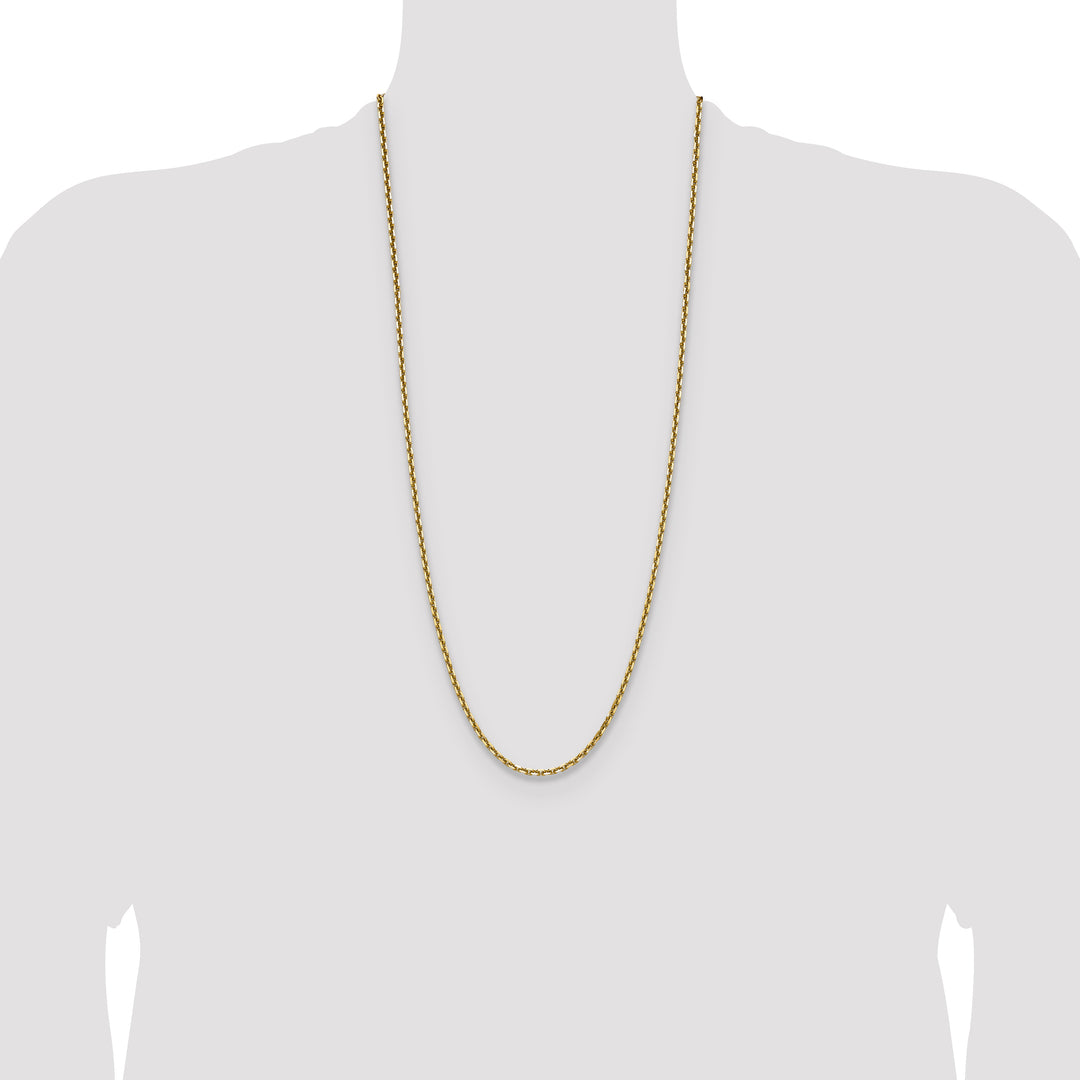 14k 3.25mm D/C French Link Chain