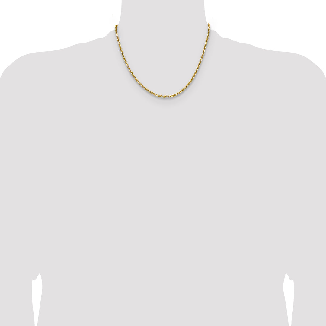 14k 3.90mm D/C French Link Chain