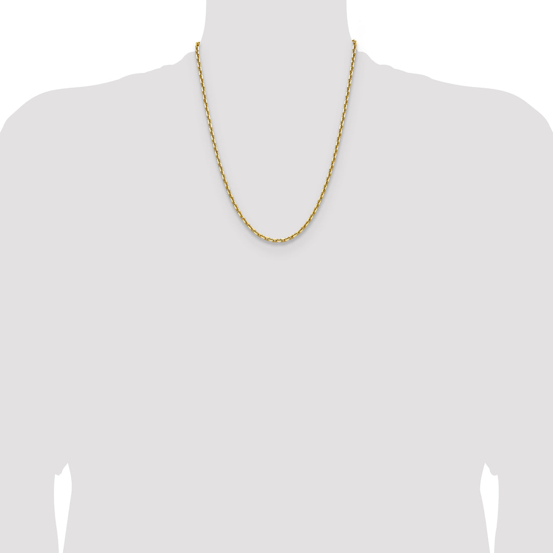 14k 3.90mm D/C French Link Chain