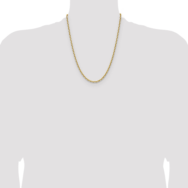 14k 3.90mm D/C French Link Chain