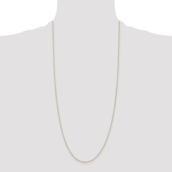 14k .8mm D/C Cable with Lobster Clasp Chain