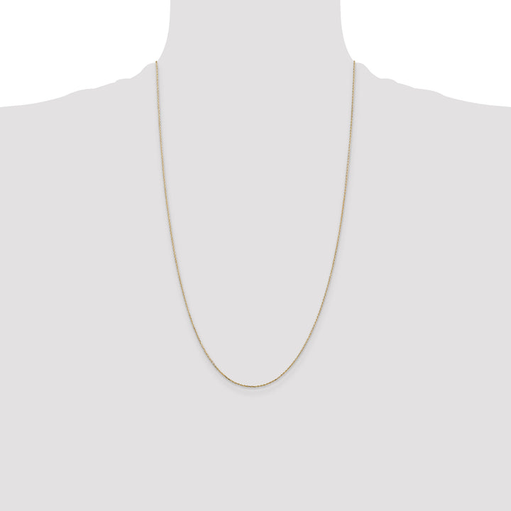 14k .8mm D/C Cable with Lobster Clasp Chain
