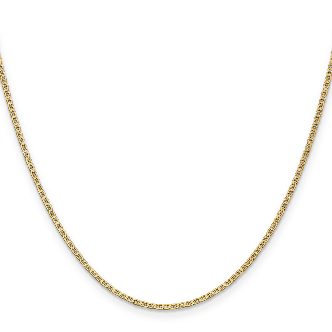 14k 1.5mm Lightweight Flat Anchor Link Pendant Chain
