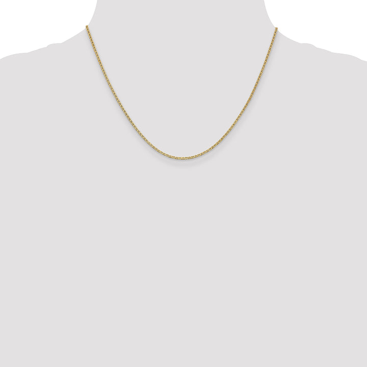 14k 1.5mm Lightweight Flat Anchor Link Pendant Chain