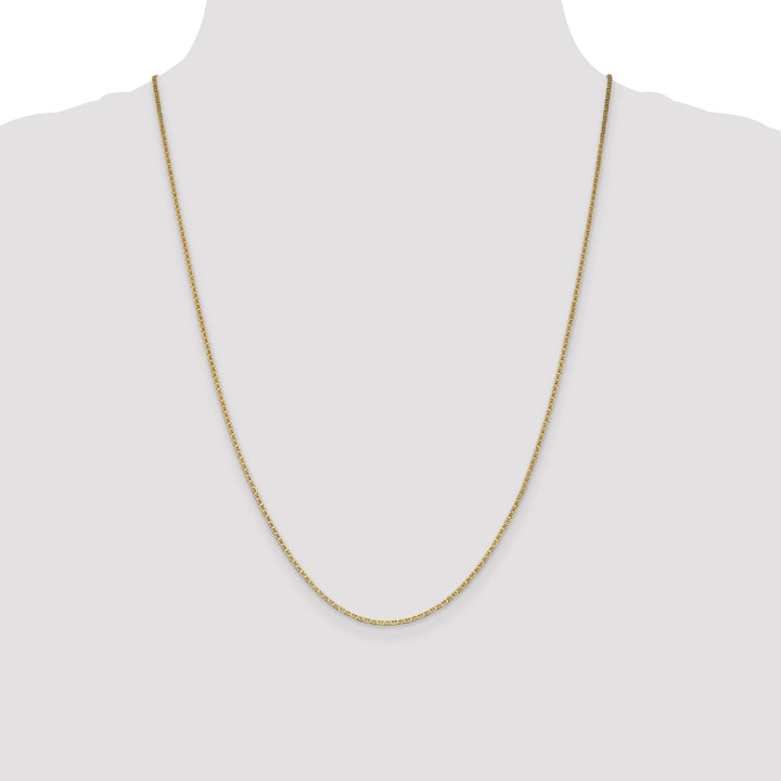 14k 1.5mm Lightweight Flat Anchor Link Pendant Chain