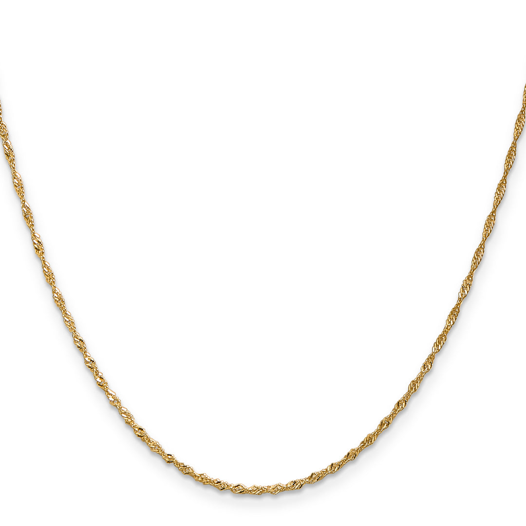 14k 1.4mm Singapore Chain