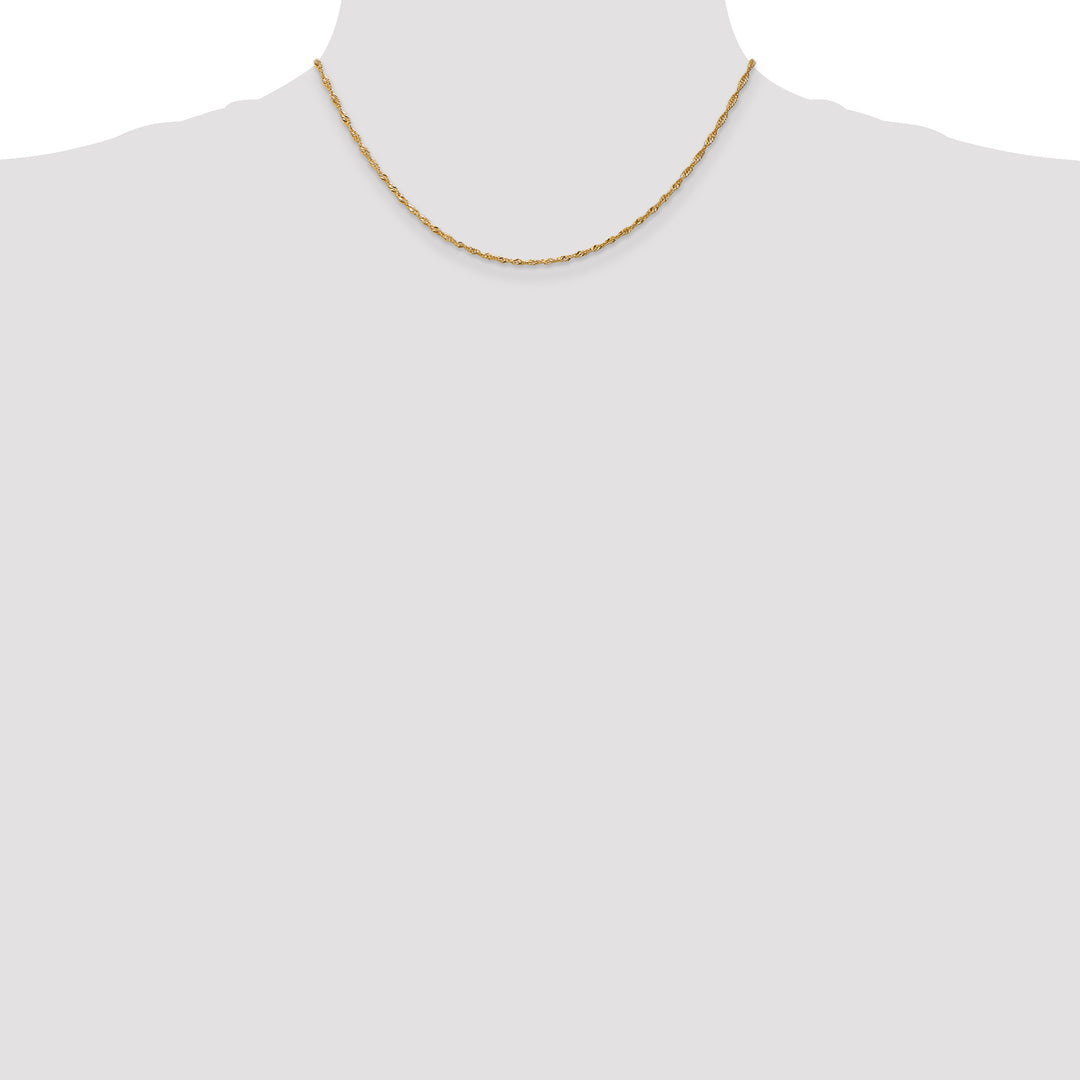 14k 1.4mm Singapore Chain