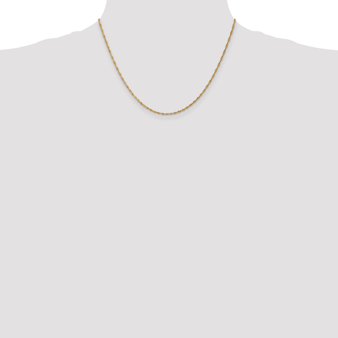 14k 1.4mm Singapore Chain