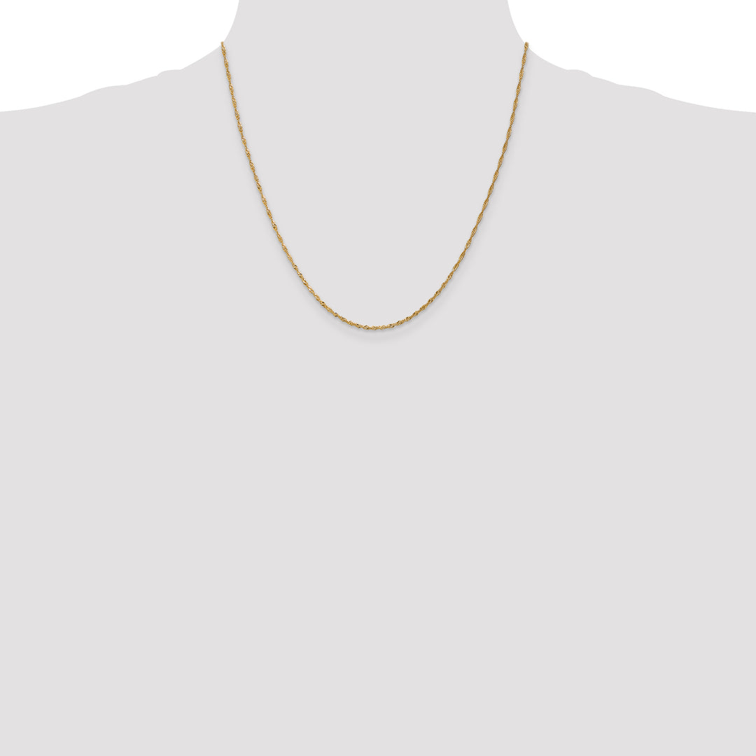 14k 1.4mm Singapore Chain
