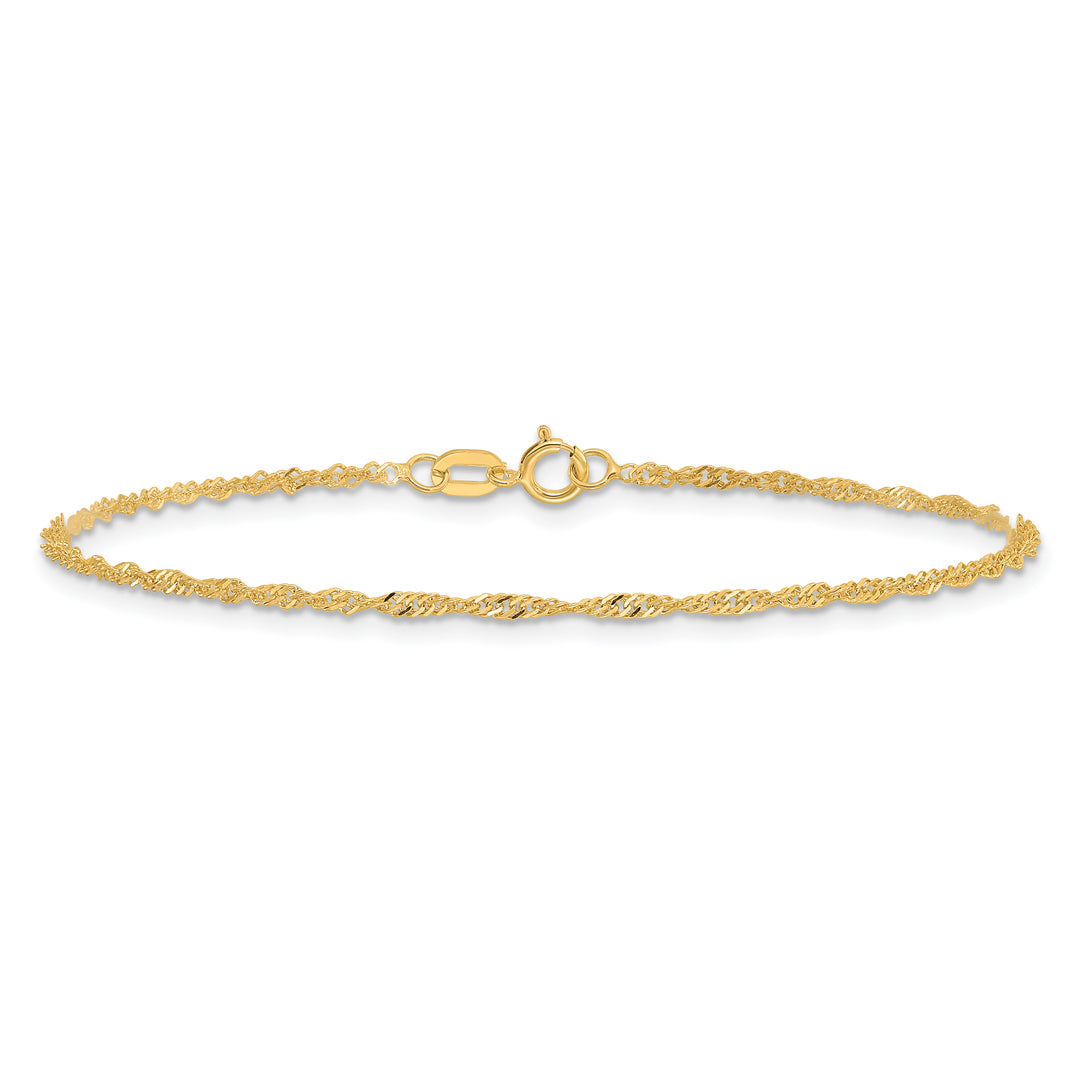 14k 1.4mm Singapore Chain