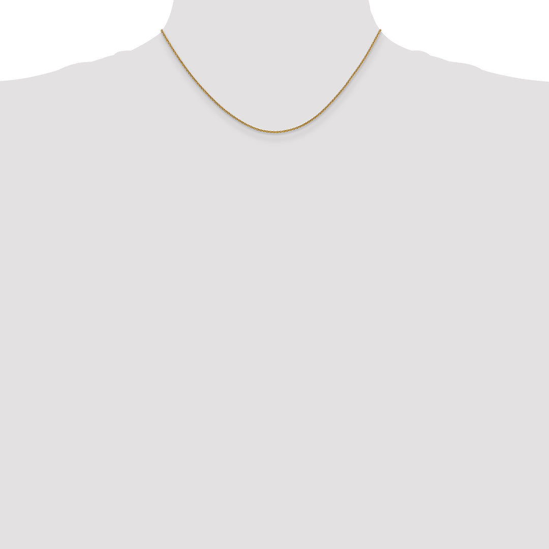 14k 1.4mm Round Open Link Cable Chain