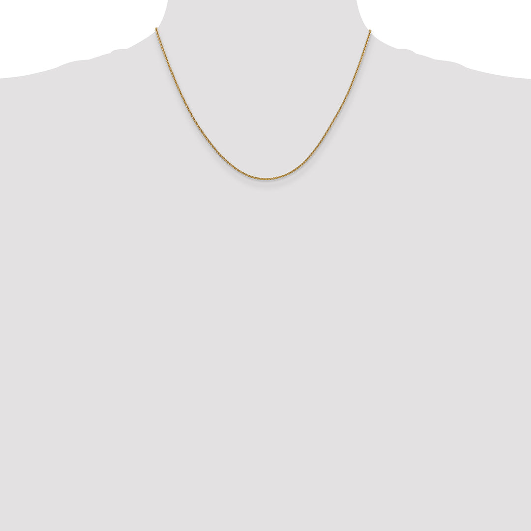 14k 1.4mm Round Open Link Cable Chain